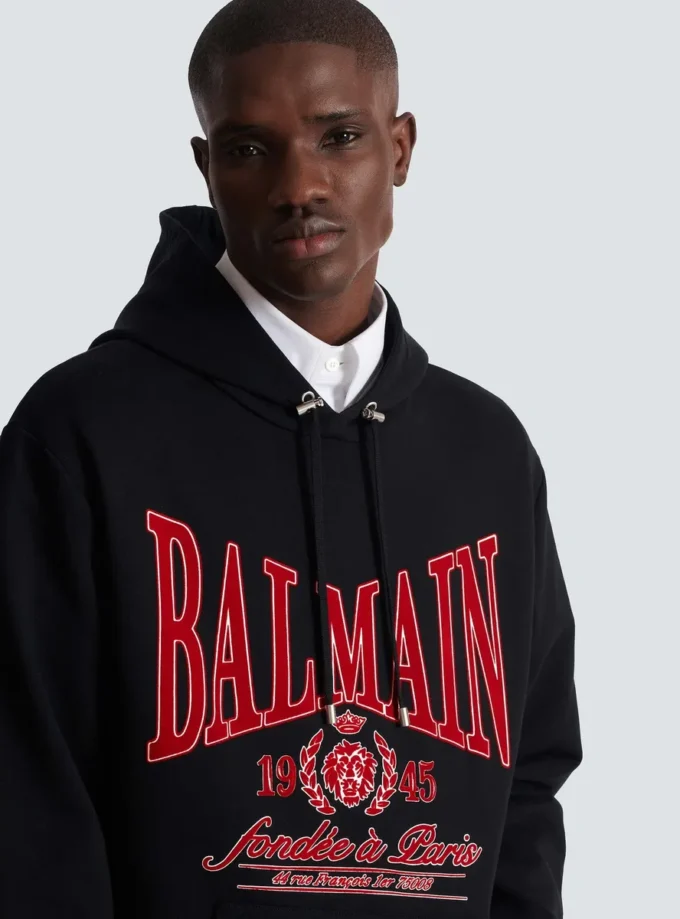 Flockad Balmain College-hoodie