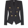 Grain de poudre 6-knapps figursydd jacka