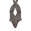 Hel baddräkt med leopardmönster