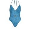 Heltäckande baddräkt i denim Heltäckande baddräkt i denim