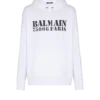 Huvtröja med Balmain-tryck