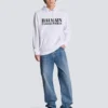Huvtröja med Balmain-tryck