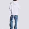 Huvtröja med Balmain-tryck