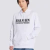 Huvtröja med Balmain-tryck