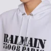 Huvtröja med Balmain-tryck