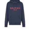 Huvtröja med tryck från Balmain Paris Huvtröja med tryck från Balmain Paris