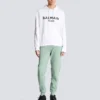 Huvtröja med tryck från Balmain Paris Huvtröja med tryck från Balmain Paris