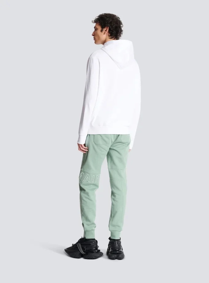 Huvtröja med tryck från Balmain Paris Huvtröja med tryck från Balmain Paris