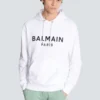 Huvtröja med tryck från Balmain Paris Huvtröja med tryck från Balmain Paris