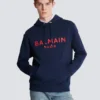 Huvtröja med tryck från Balmain Paris Huvtröja med tryck från Balmain Paris