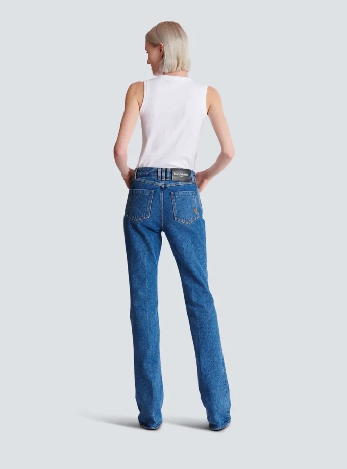 Jeans med raka ben