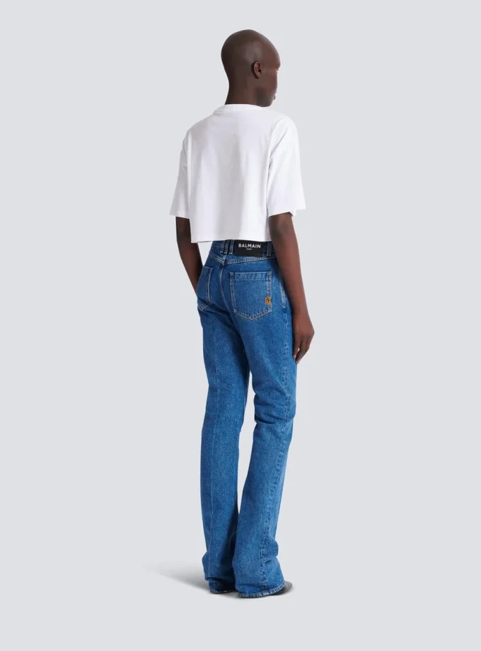 Jeans med raka ben