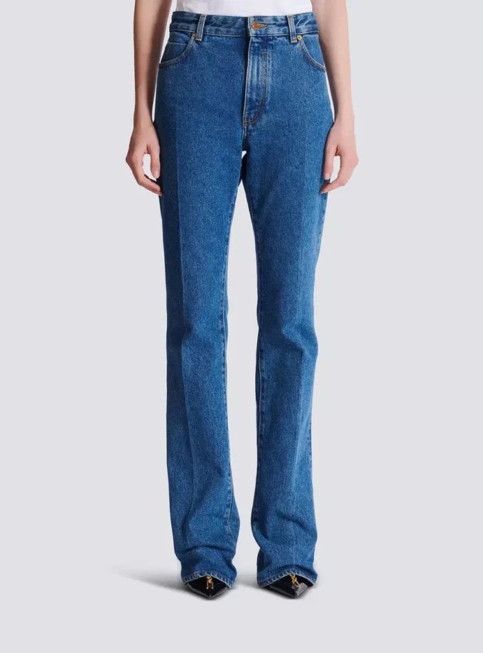Jeans med raka ben