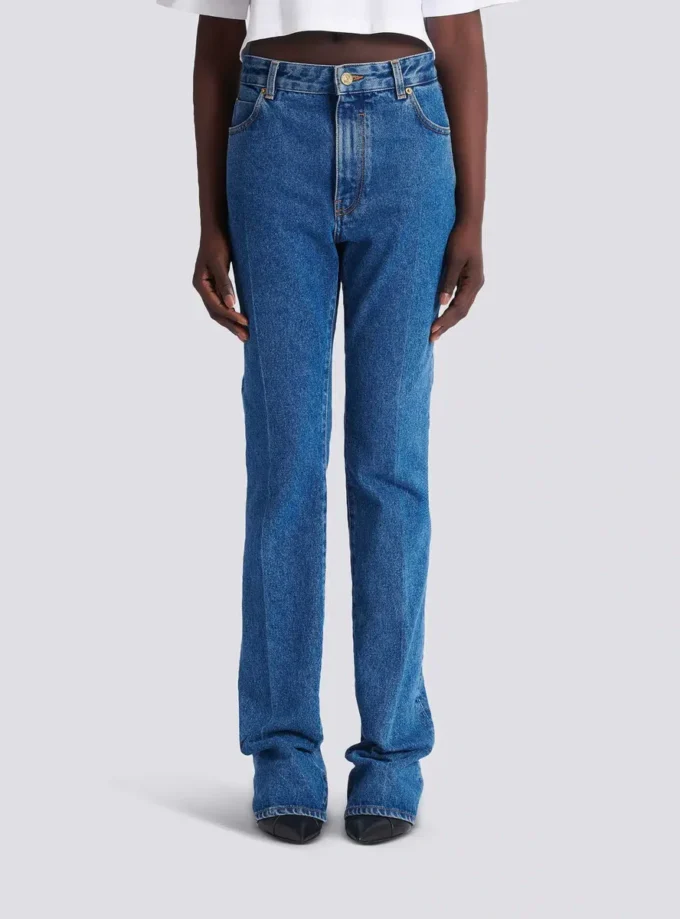 Jeans med raka ben