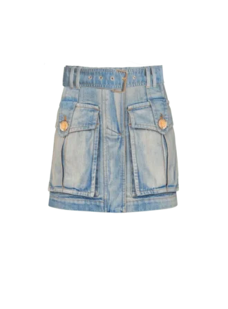 Jeanskjol med fickor