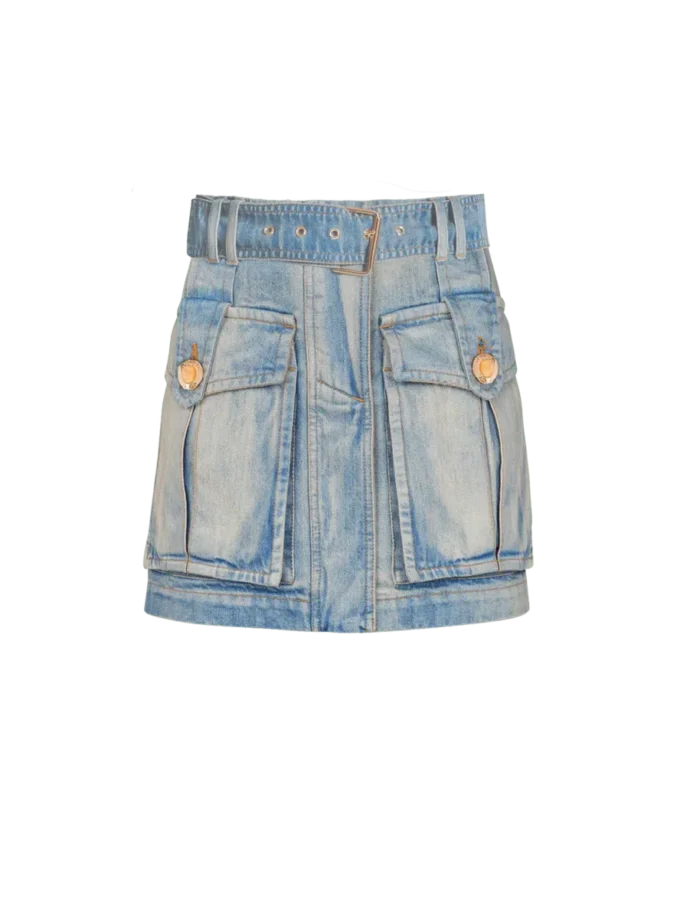 Jeanskjol med fickor
