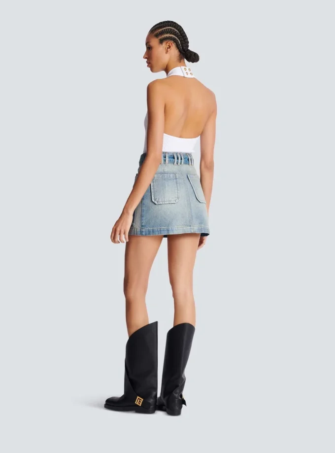 Jeanskjol med fickor
