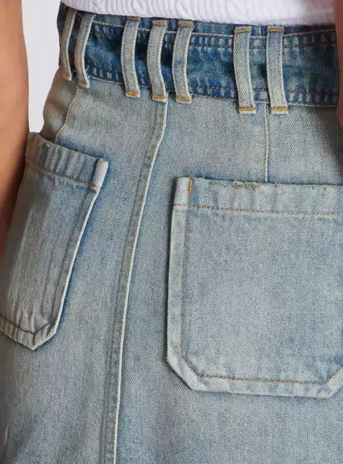 Jeanskjol med fickor