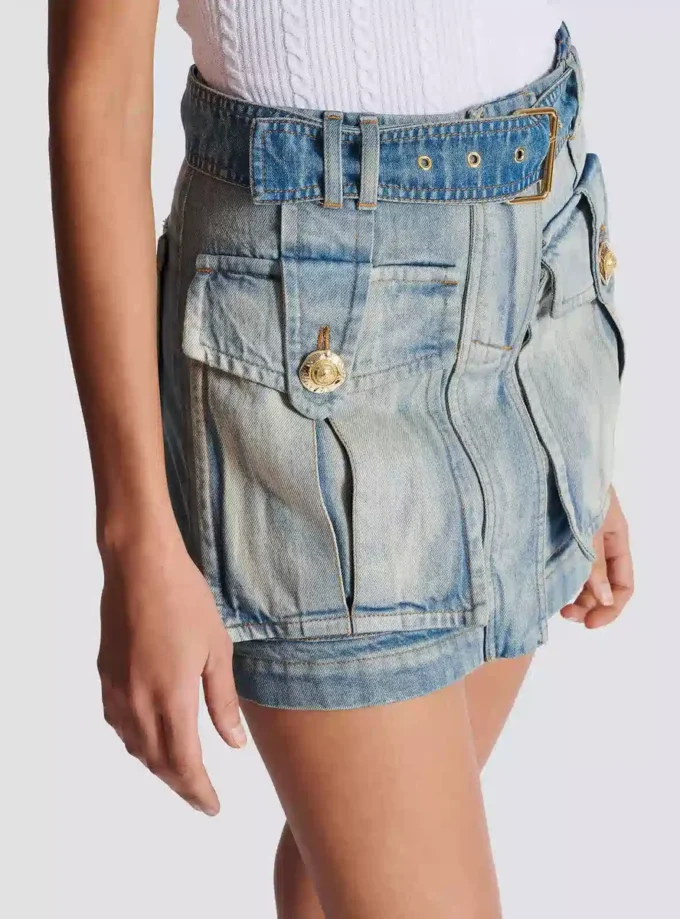 Jeanskjol med fickor
