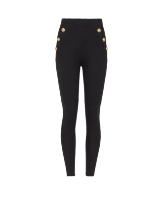 Jerseyleggings med 6 knappar