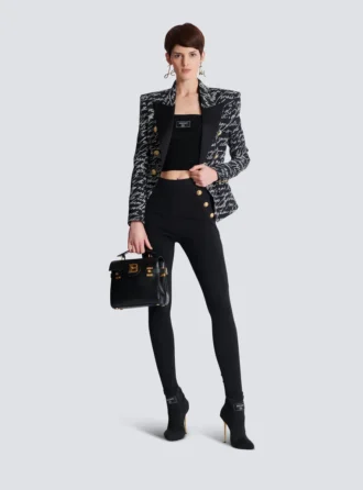 Jerseyleggings med 6 knappar