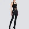 Jerseyleggings med 6 knappar