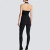 Jerseyleggings med 6 knappar