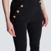 Jerseyleggings med 6 knappar