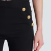 Jerseyleggings med 6 knappar