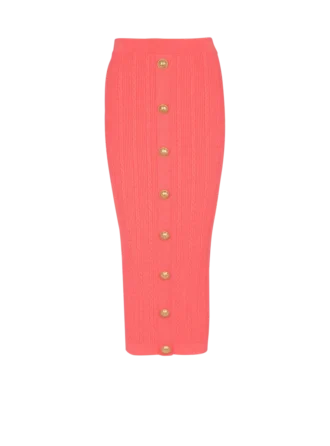 Kabelstickad midikjol