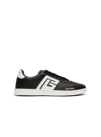 Kalvskinn Balmain Swan sneakers