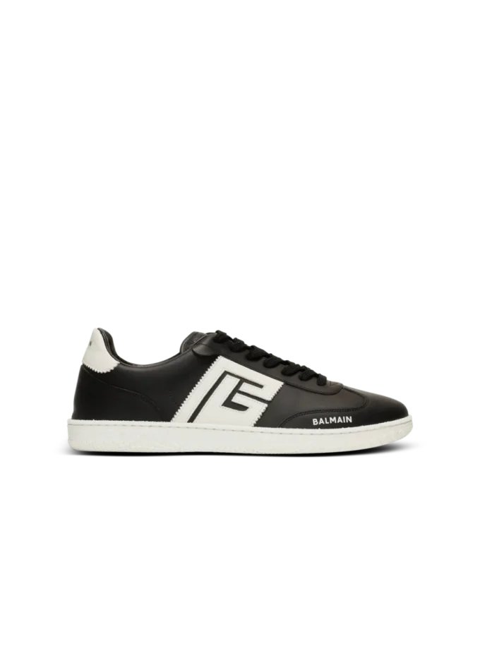 Kalvskinn Balmain Swan sneakers