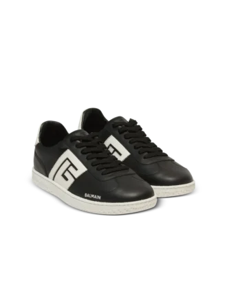 Kalvskinn Balmain Swan sneakers