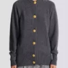 Knappad ekologisk kashmircardigan