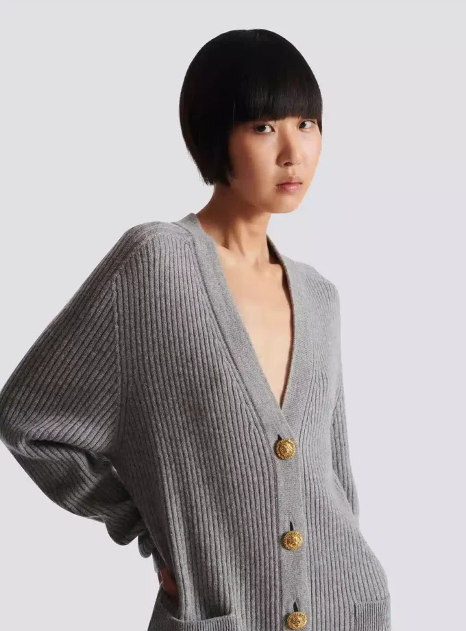 Knäppt kashmircardigan