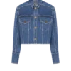 Kort, blekt jeansjacka Kort, blekt jeansjacka