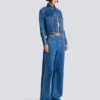 Kort, blekt jeansjacka Kort, blekt jeansjacka