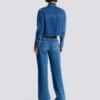 Kort, blekt jeansjacka Kort, blekt jeansjacka