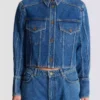 Kort, blekt jeansjacka Kort, blekt jeansjacka