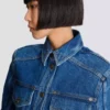 Kort, blekt jeansjacka Kort, blekt jeansjacka