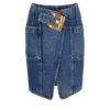 Kort denimkjol med bälte Kort denimkjol med bälte