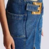 Kort denimkjol med bälte Kort denimkjol med bälte