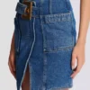 Kort denimkjol med bälte Kort denimkjol med bälte