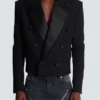 Kort dubbel crepe-jacka Kort dubbel crepe-jacka