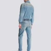 Kort fodrad jeansjacka
