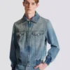 Kort fodrad jeansjacka