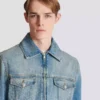 Kort fodrad jeansjacka