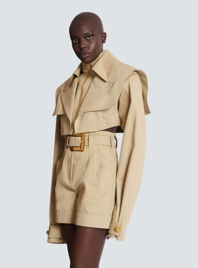Kort gabardinejacka