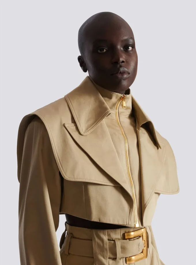 Kort gabardinejacka