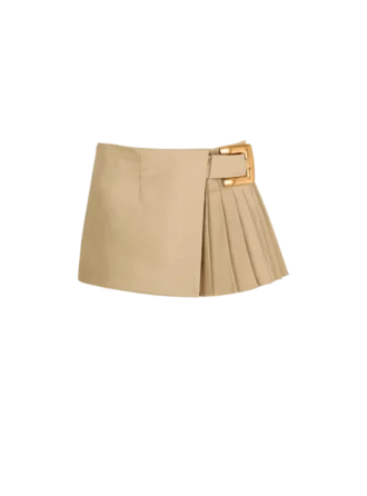 kort gabardinekjol med bltesdetalj 1 330x446 - Kort gabardinekjol med b&auml;ltesdetalj